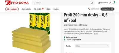 Izolace tepelná Isover TF Profi 200mm