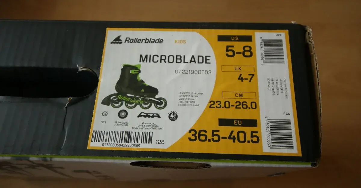 NOVE koleckove brusle Rollerblade Microblade 36.5 - 40.5