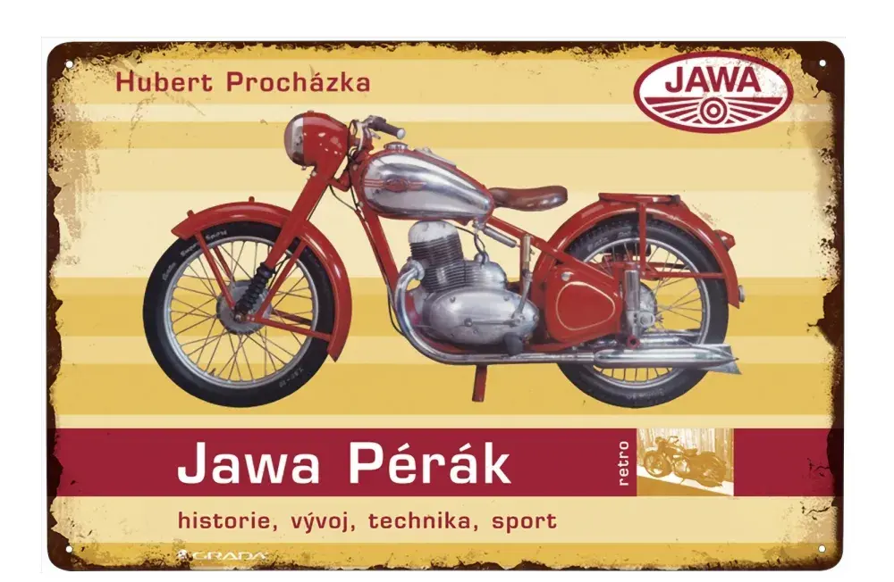 plechová cedule - Jawa Pérák