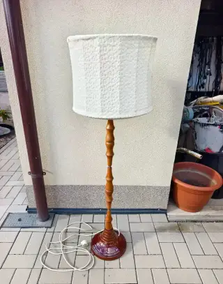 Retro stojací lampa masiv /keramika