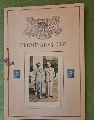 Edvard Beneš-upomínkový list k návratu z exilu