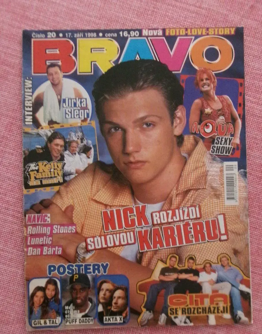 Bravo 20/1998 - komplet - flek na obálce.