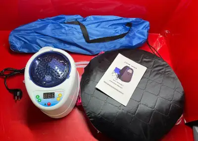 Přenosná domácí parní sauna (1000W, 2L) s dálkovým ovládáním