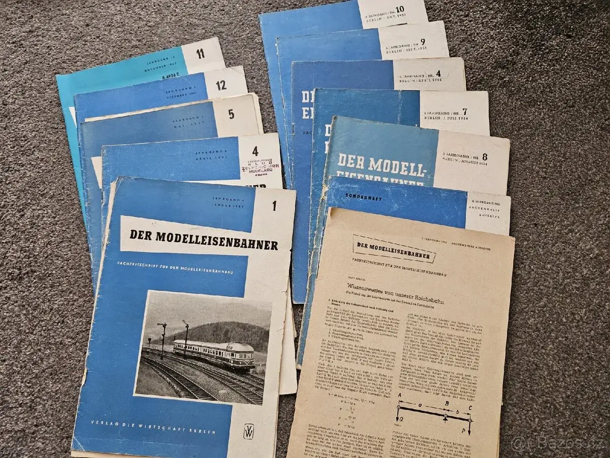 Časopisy Modelleisenbahner od 1953