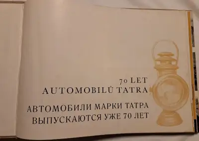 Kniha 70 let automobilů TATRA.