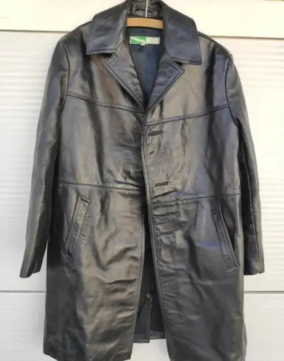 Pánský kožený kabát, Mongolsko, vel. 50
