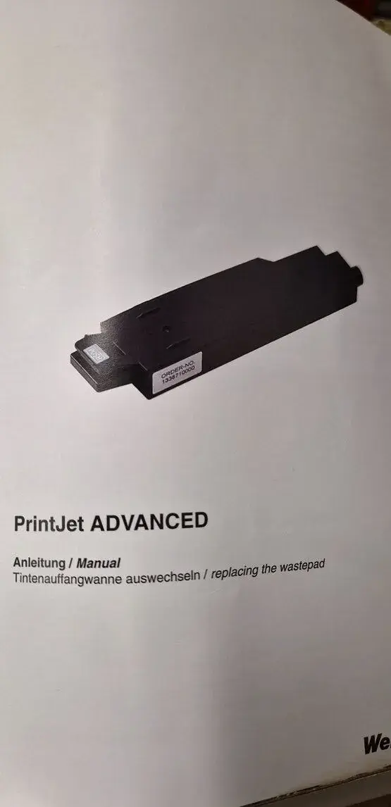 Weidmüller PrintJet ADVANCED – nádoba na odpadní inkoust