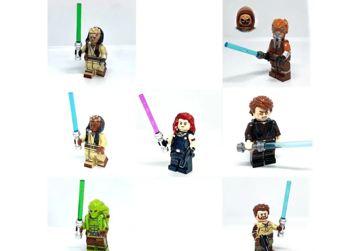 Custom LEGO Star Wars minifigurky Jedi
