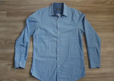Pánská modrá košile slim fit C&A vel. M (39-40)