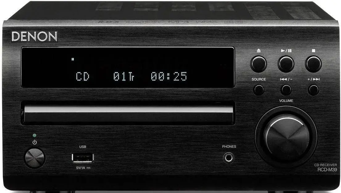 mini systém DENON RCD-M39 - CD, iPhone, Optika, AUX
