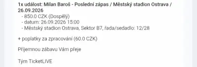 Poslední zápas Milana Baroše