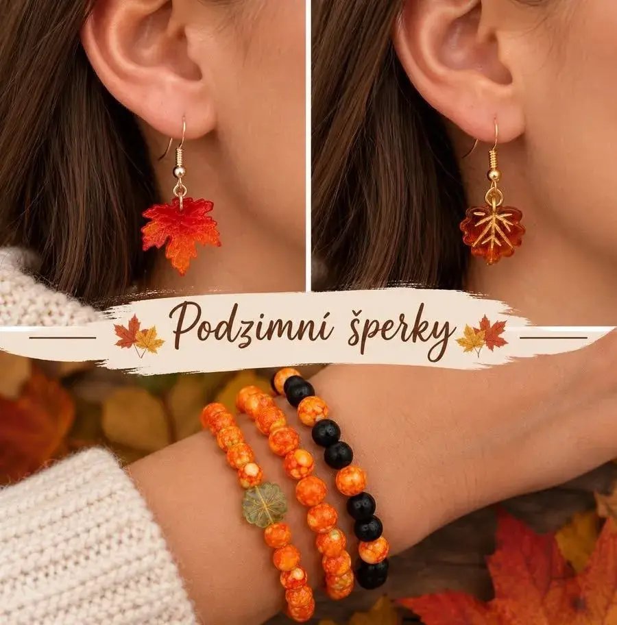 Podzimní náramky a náušnice