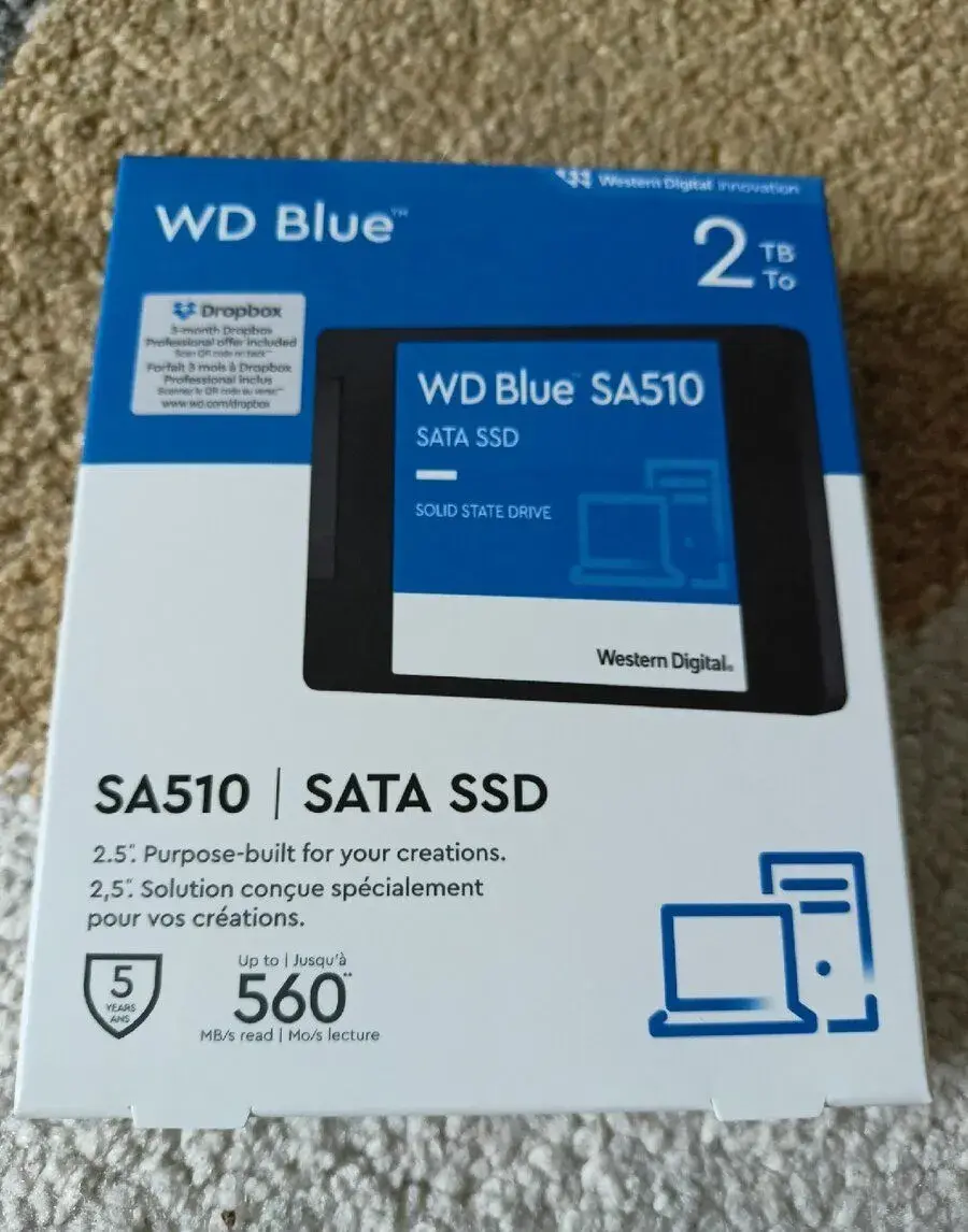 2T SSD disk WD Blue SA510
