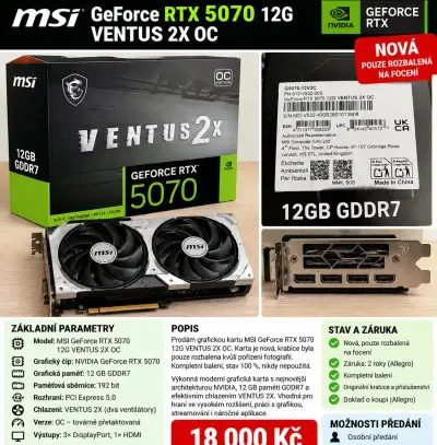 MSI RTX 5070 12GB