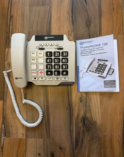 Telefon pro seniory a nedoslýchavé s fototlačítky