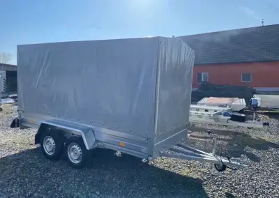Přívěsný vozík dvouosý 345x145 cm, 750kg, 130km/h