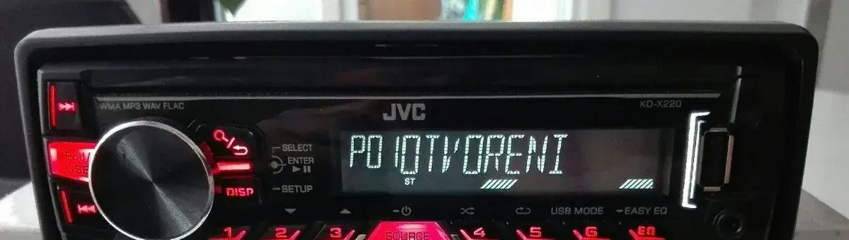 JVC KD-X220 , USB , MP3 , AUX.