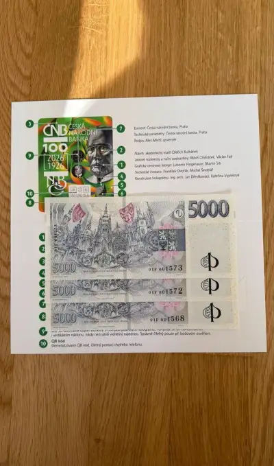 Výroční 5000Kč bankovka