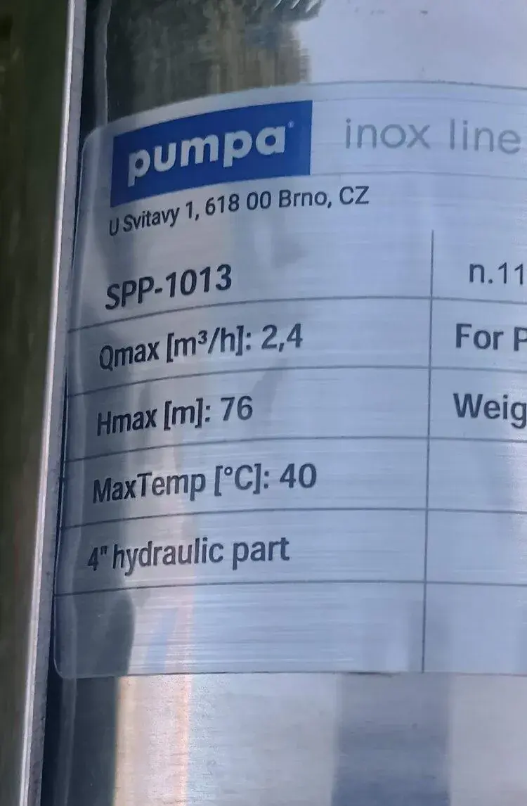 Pumpa inox line SPP 1013