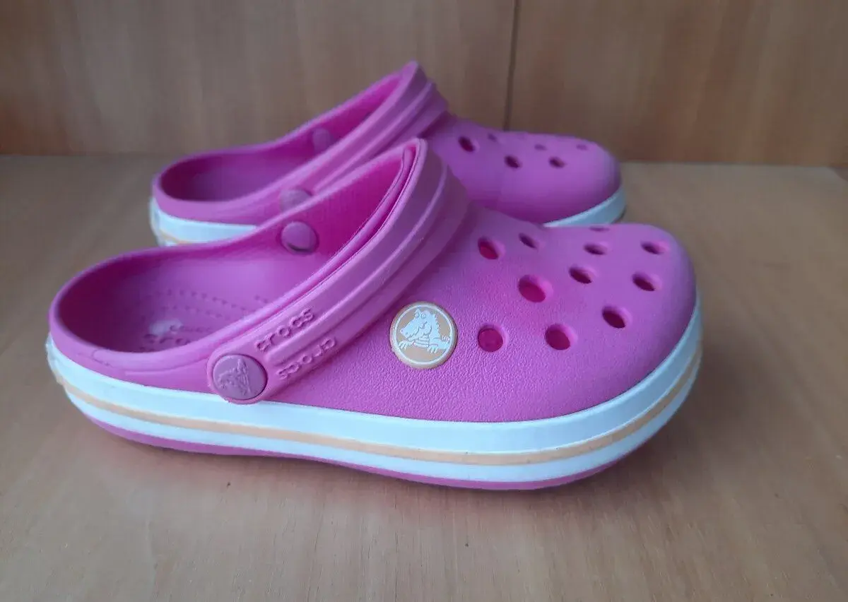 Dětské nazouváky CROCS,růžové,vel.C 10,dívčí