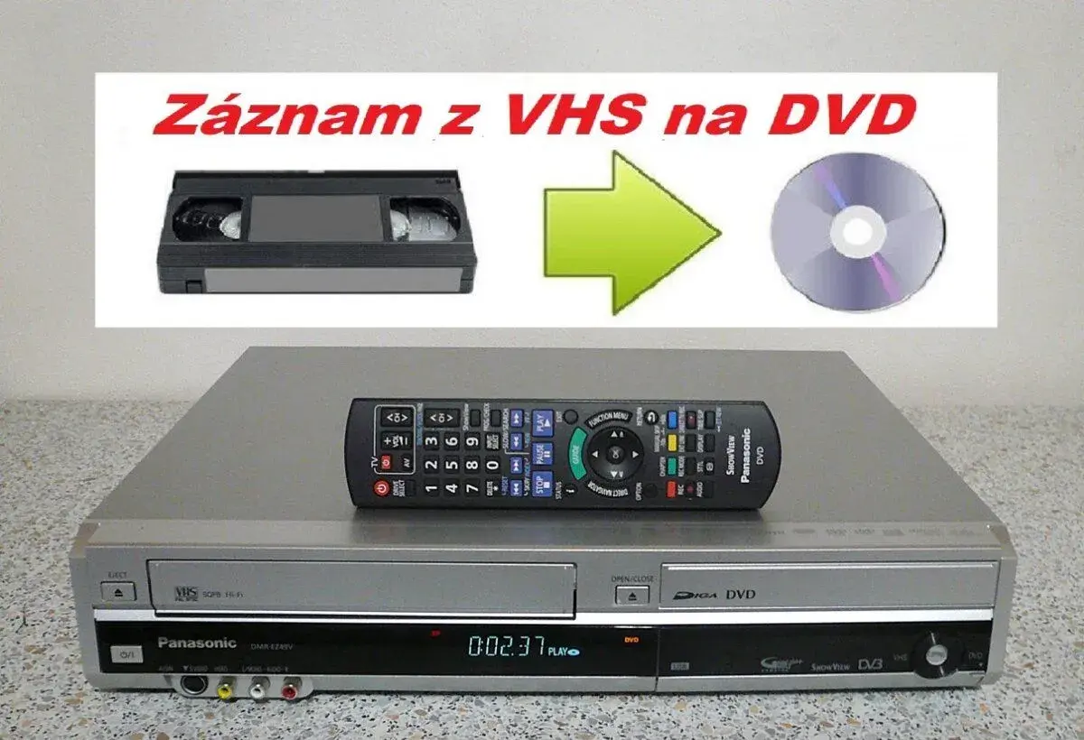 VHS/DVD rekordér Panasonic DMR-EZ49 - Hdmi