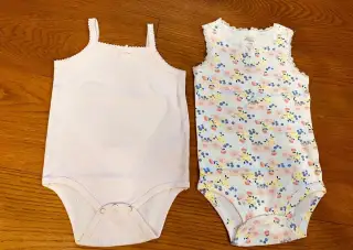 Body bez rukávu 2ks (dívčí) - 12měs.
