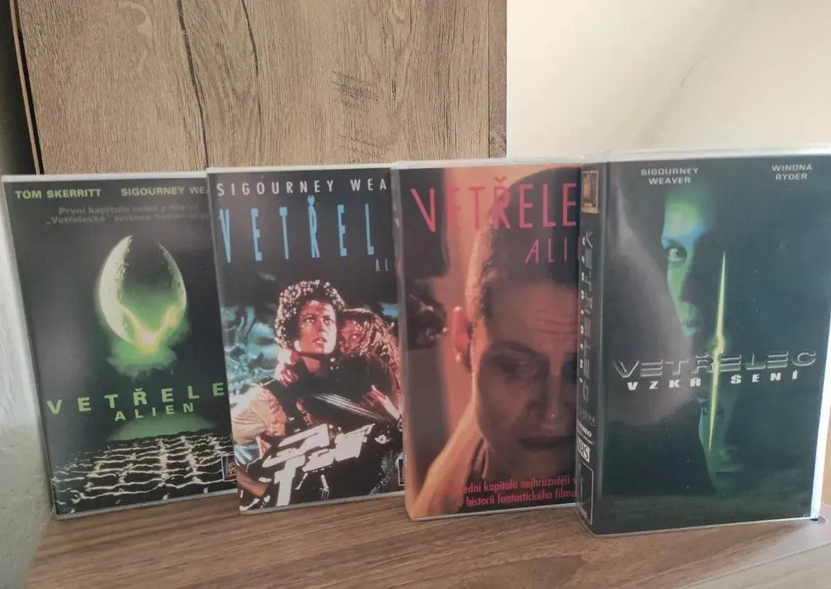 VHS Vetřelec komplet sbírka 1-4. nové