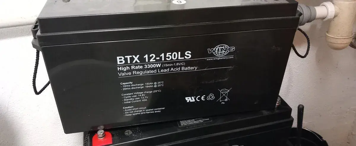Gelové olověné baterie 12V150Ah / Wing BTX 12-150 LS 3300W
