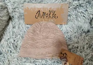Zimní čepice Anekke Core růžová s třpytivými kamínky