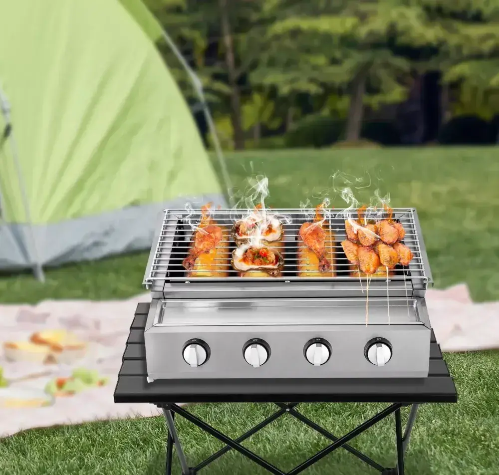 Bbq propanový plynový gril Nerezový zahradní gril