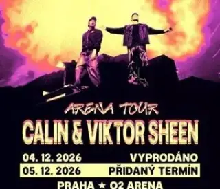 8 vstupenek vedle sebe - Calin & Viktor Sheen - O2 Praha