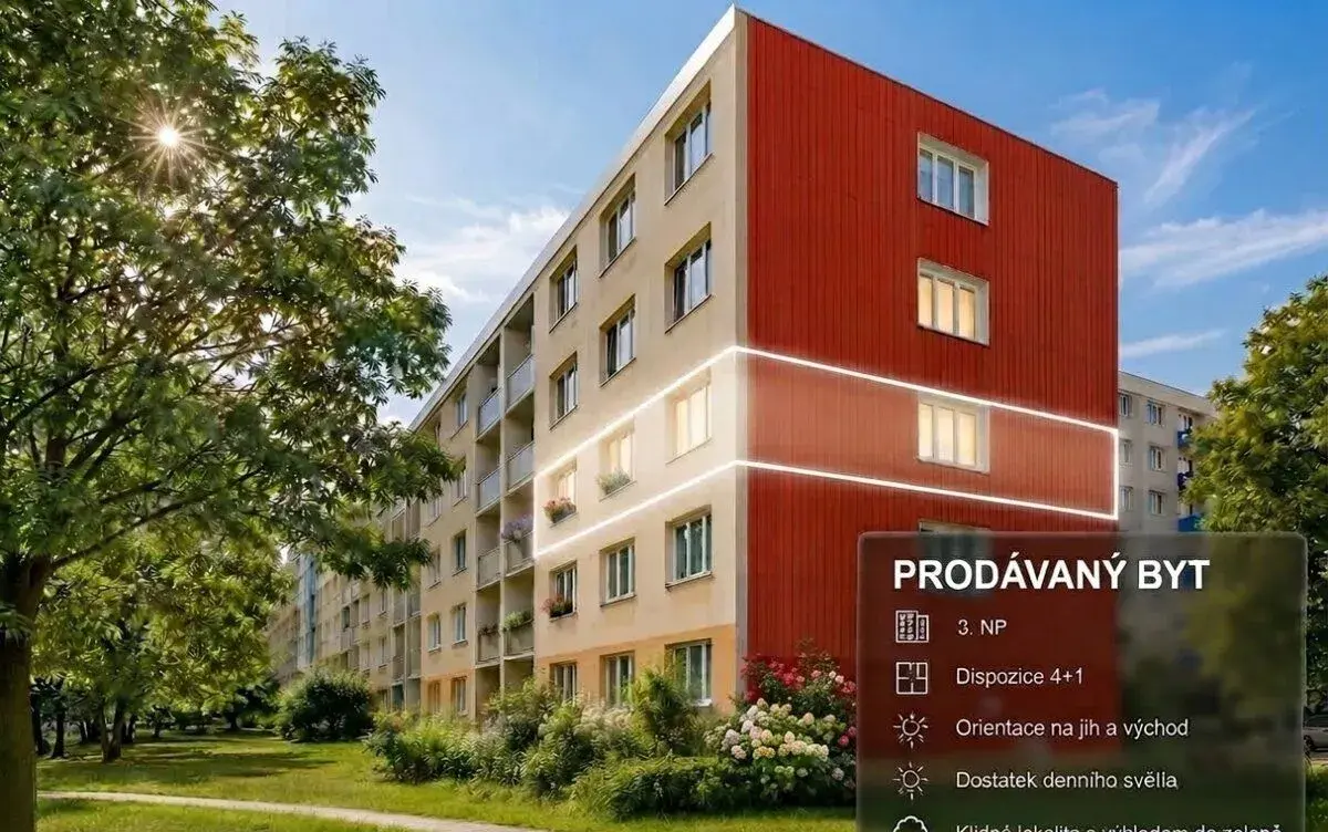 Prodej bytu o dispozici 4+1, Kladno - Kročehlavy
