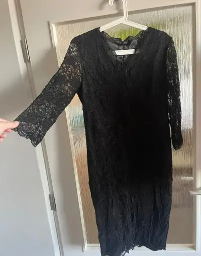 černé krajkové šaty Dresses Yessica vel. L