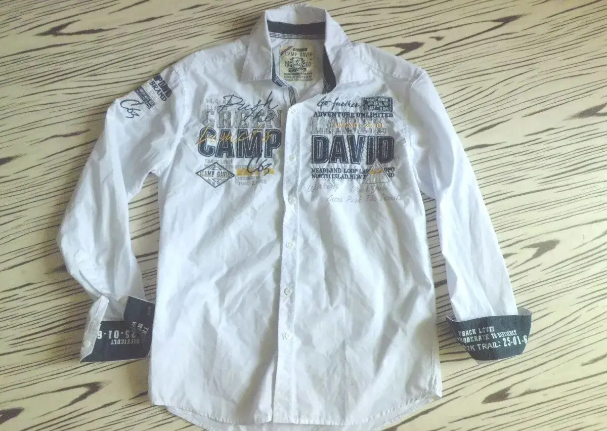 CAMP DAVID málo použitá parádní košile M-XL