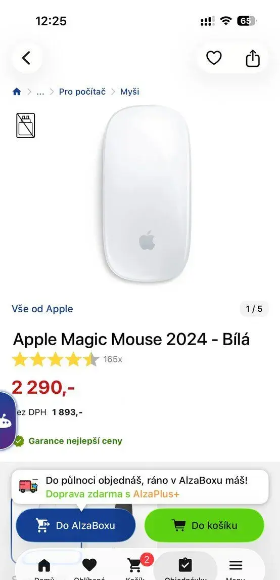 Apple Magic Mouse 2024 - nova, v záruce