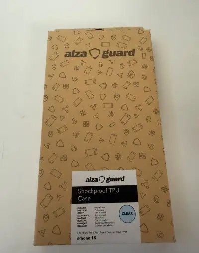 AlzaGuard Shockproof TPU Case pro iPhone 15 – čirý kryt