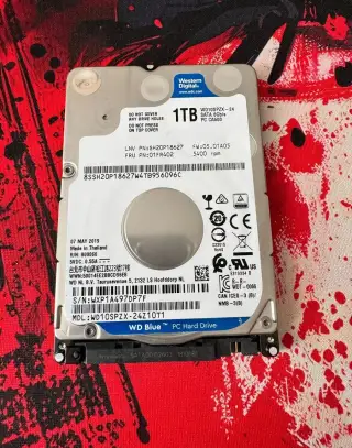 WD Blue 1TB 2,5" HDD – SATA III, výborné SMART hodnoty