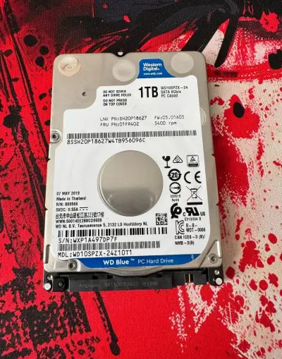 WD Blue 1TB 2,5" HDD – SATA III, výborné SMART hodnoty