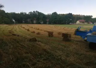 Sláma malé hranaté balíky