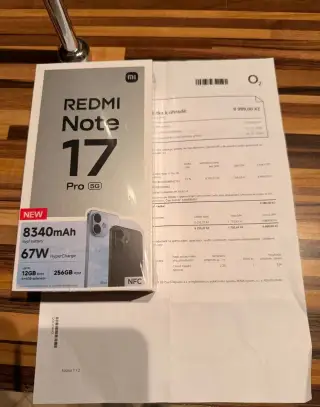 Nový xiaomi redmi note 17 pro 256 gb cerny