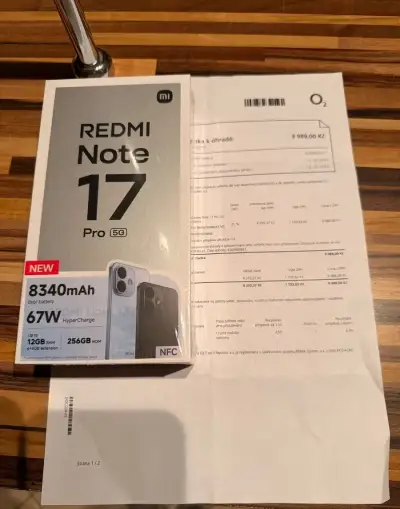 Nový xiaomi redmi note 17 pro 256 gb cerny
