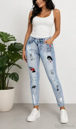 Džínové kalhoty Skinny - 38 M