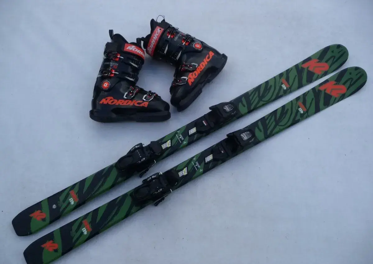 449. Lyže K2 - 136 cm + boty NORDICA 38eu - set