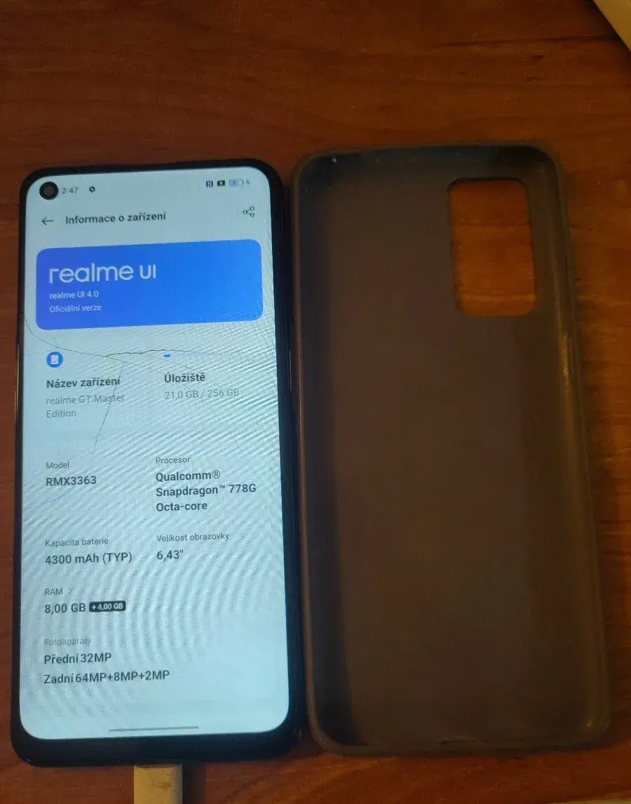 Realme GT Master Edition 8/256 – na díly / opravu