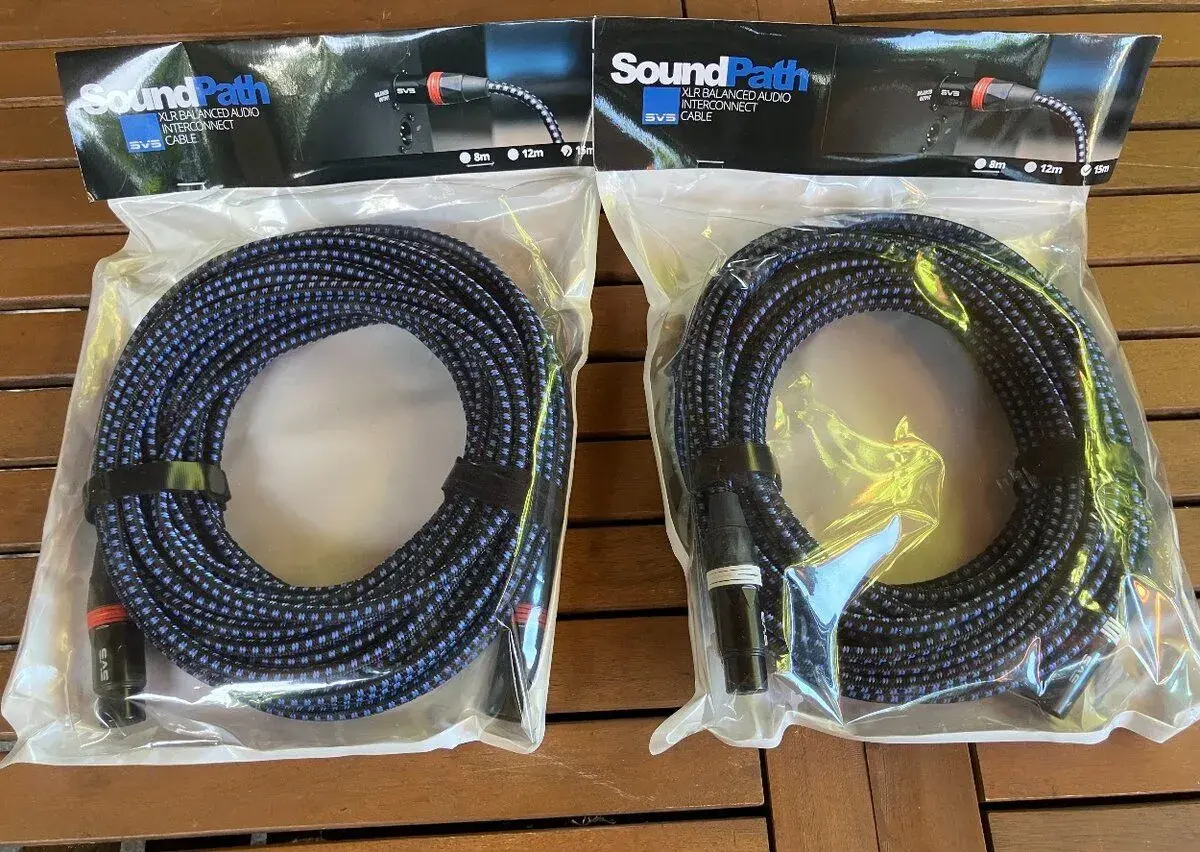Špičkový XLR kabel SVS SoundPath Balanced – 15m (pár/2 ks)