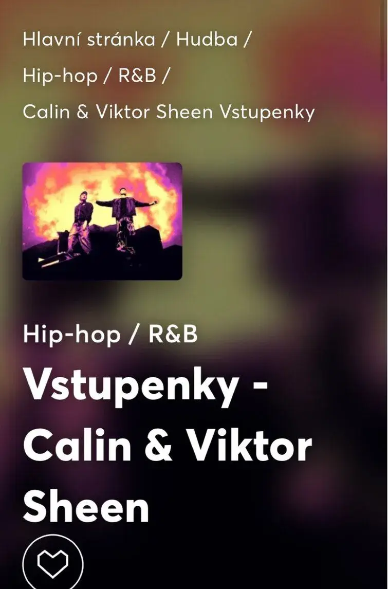 Lístek Calin & Viktor Sheen SEZENÍ - 5.12. Praha