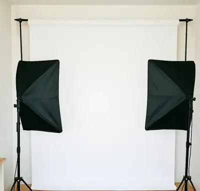 Vinylové fotopozadí - bíle