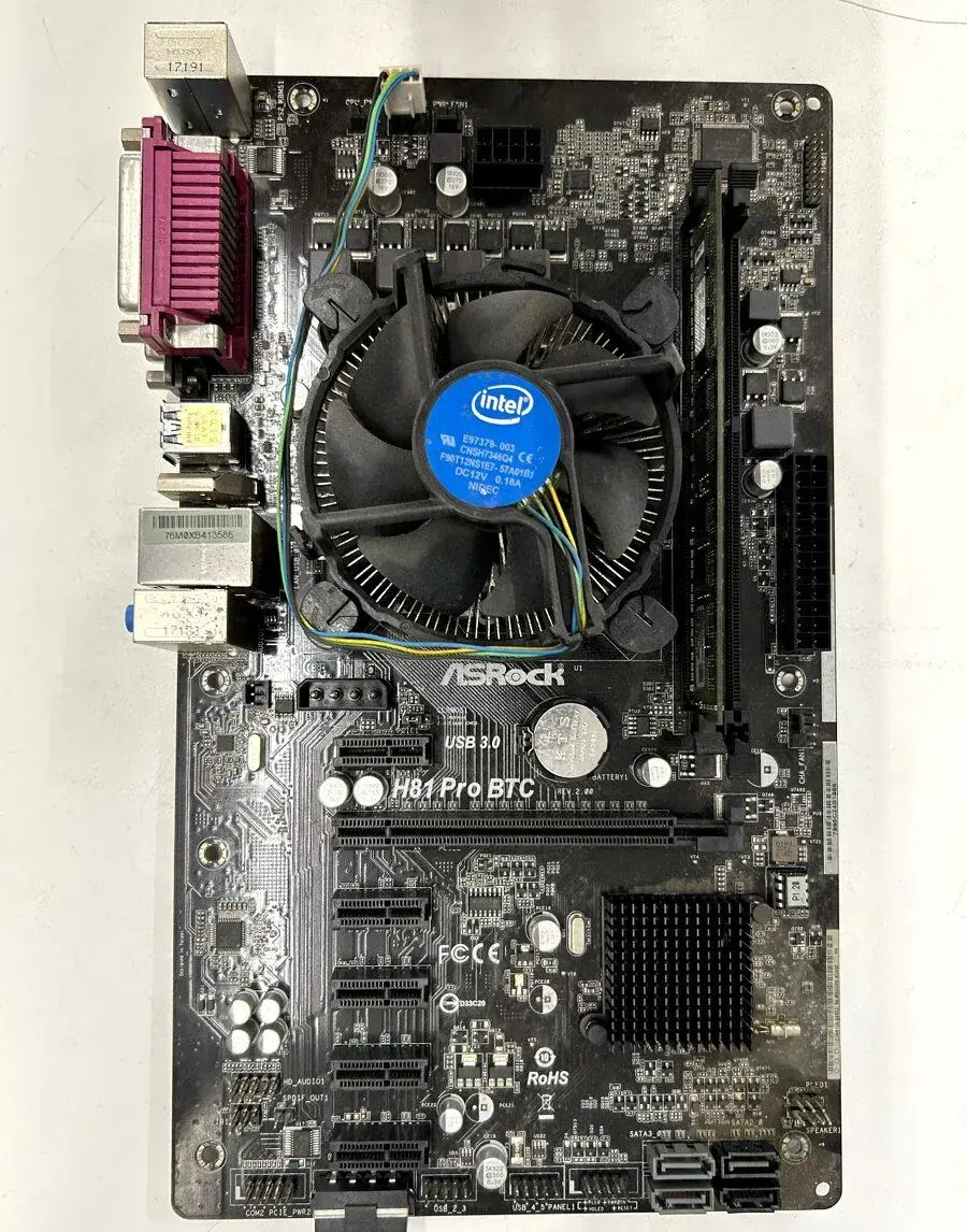 ASRock H81 Pro BTC R2.0 + CPU Intel + Chladič + RAM DDR3 (6x