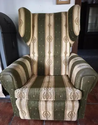 Krásné křeslo ušák po kompletní renovaci