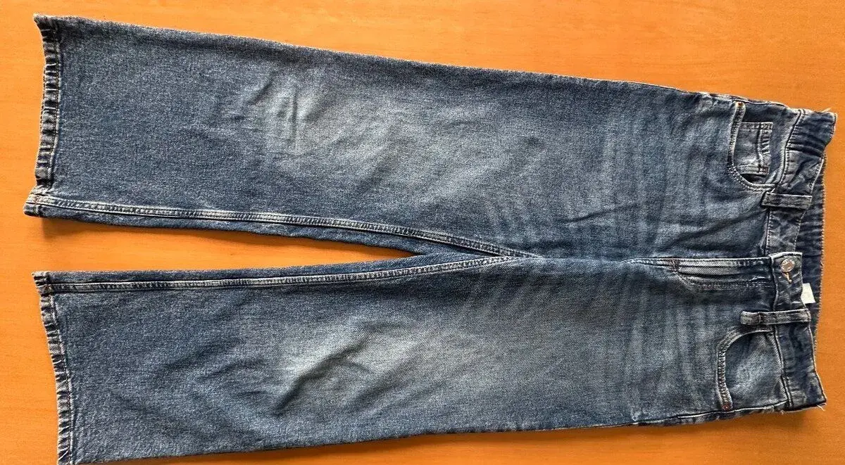 Dívčí džíny H&M vel.158, široké nohavice